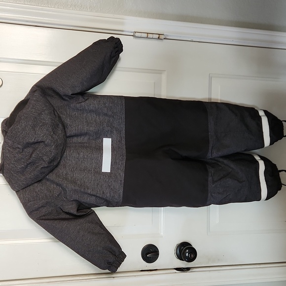 H&M Toddler Boys Snowsuit/Ski Jumpsuit Jumper Charcoal Gray & Black - Size US 4T - Picture 5 of 5